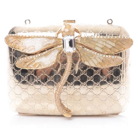 gucci clutch with snake|Gucci dragonfly clutch.